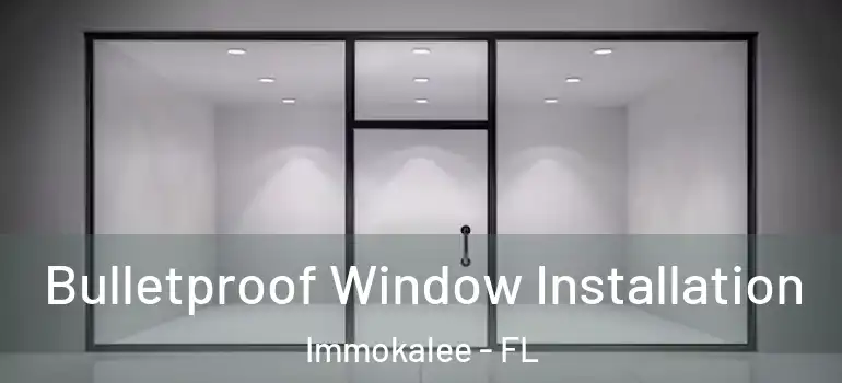  Bulletproof Window Installation Immokalee - FL